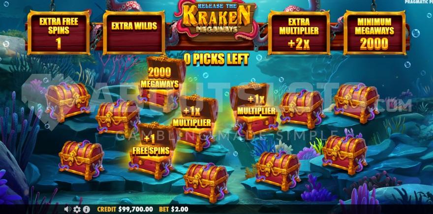 A screenshot of the picking phase with 12 chests on the screen