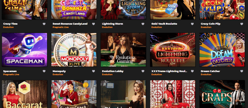 Experience the thrill of live casino games at SpinsBro Casino.