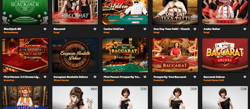 Play a variety of table games online at SpinsBro Casino.