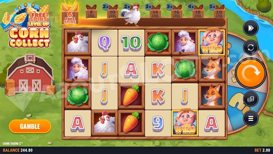 A casino slot on an animal farm.
