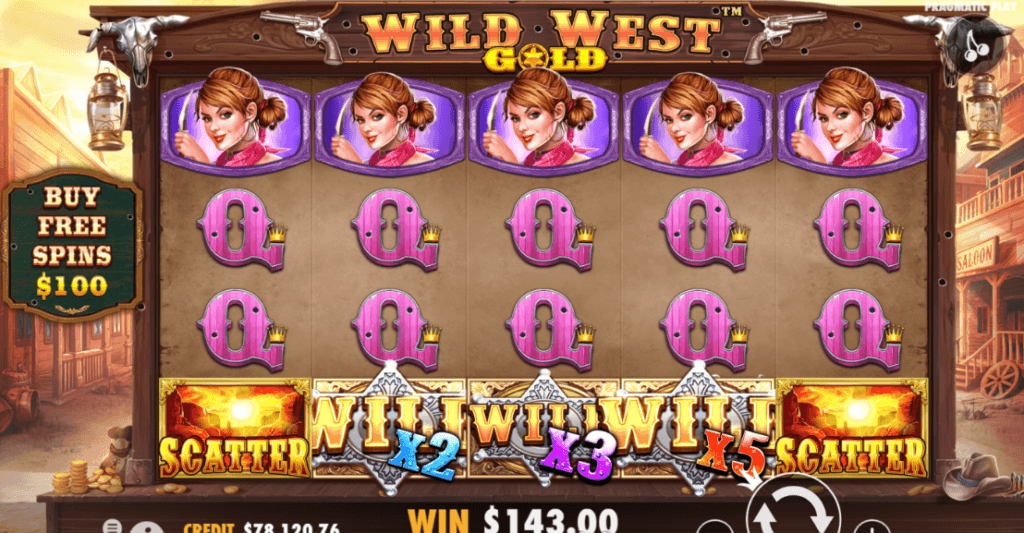 Wild West Gold Slot Gamepaly