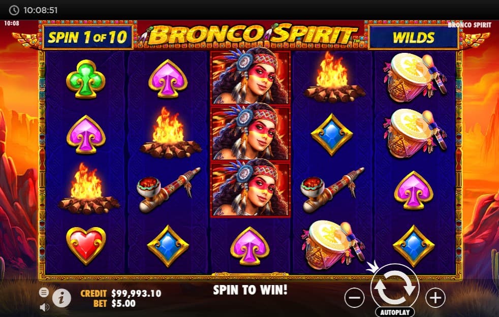 Bronco Spirit Slot Gameplay