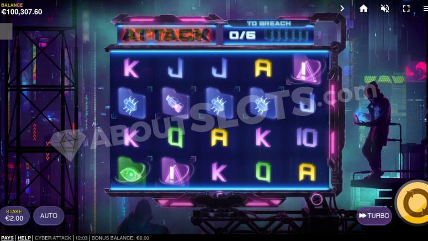 Base game where you can see the hacker to the right.