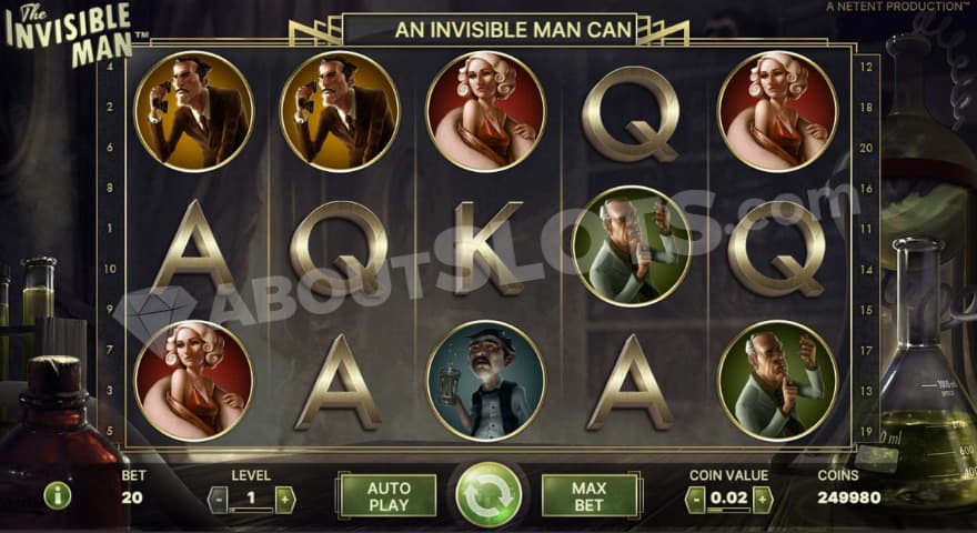 Base game with laboratory bottles on the sides.