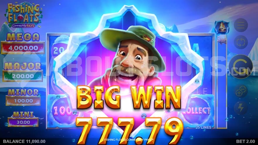 A win of over 350X the bet.