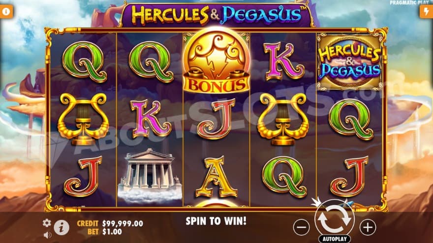 Base game where you can see Olympus in the background.