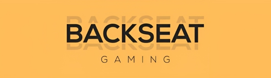 Backseat Gaming Banner showing logo