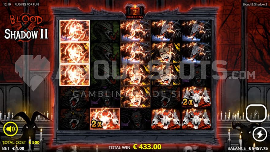 Reign of terror spins being active with two goats on the side of the reels.