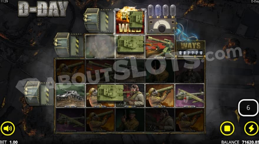 Base game where you can see a warzone in the background.