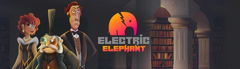 Electric Elephant Banner showing logo