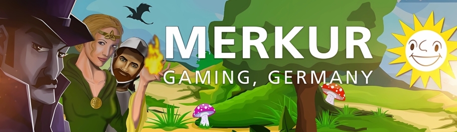 Merkur Gaming Banner showing logo