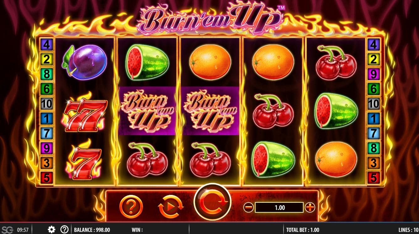 Burn'em Up Slot gameplay