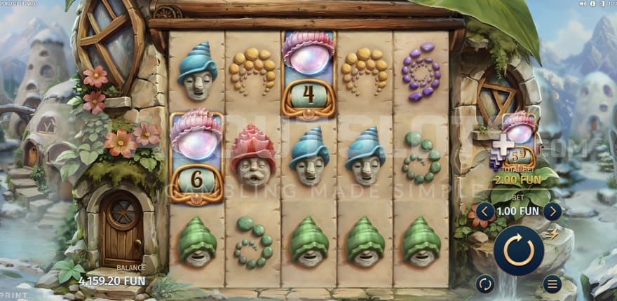 A screenshot of the basegame view.