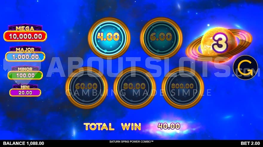 Five rings with cash prizes.